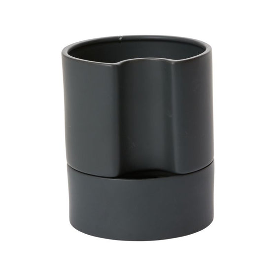 Black Jett Pot- Self Watering ~ 6x7"