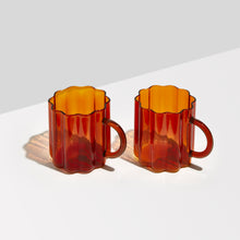  Amber Wave Mug ~ Set of 2