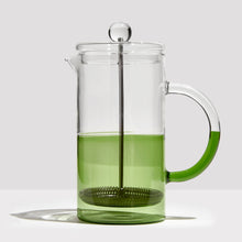  Two Tone Coffee Plunger ~ Green + Clear