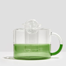  Two Tone Tea Pot ~ Green + Clear
