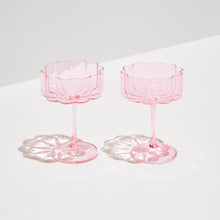  Pink Wave Coupe ~ Set of 2