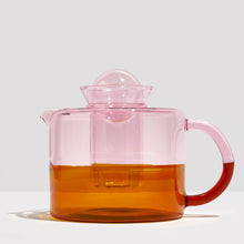  Two Tone Tea Pot ~ Pink + Amber