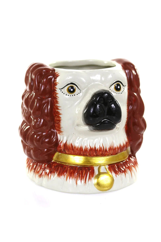 Staffordshire Dog Vase ~ Short